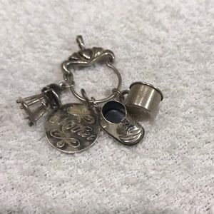 925 Sterling Silver Charm Holder for A Necklace